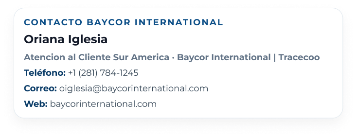 Contacto Baycor International