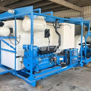 UNIDAD SLICK LINE SKID CON MOTOR DEUTZ Y REMOLQUE TRI-AXLE