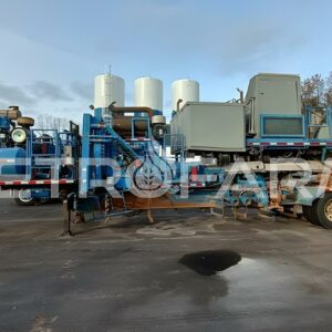 Unidad autotransportable de cementacion petrolera NOV Rolligon 2009 en remolque con doble bomba triplex SPM TWS600S